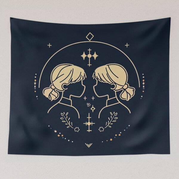 Item preview, Gemini zodiac symbol | Anime style designed and sold by ComicsFactory.