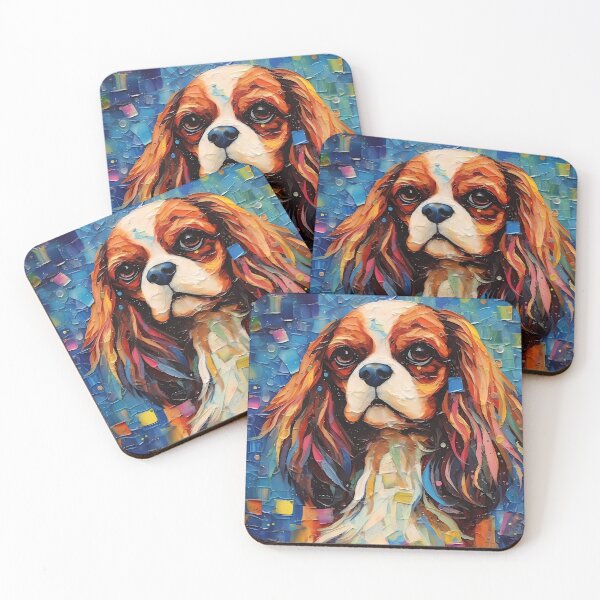 Item preview, Abstract Blenheim Cavalier King Charles Spaniel  designed and sold by Cute-Cuddles.