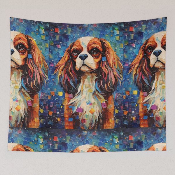 Item preview, Abstract Blenheim Cavalier King Charles Spaniel  designed and sold by Cute-Cuddles.