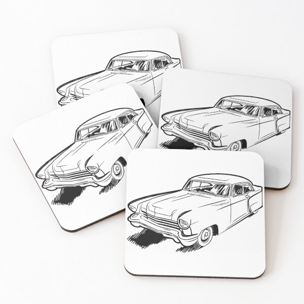 Item preview, Vintage Car Line Drawing designed and sold by GeoSketchWear.