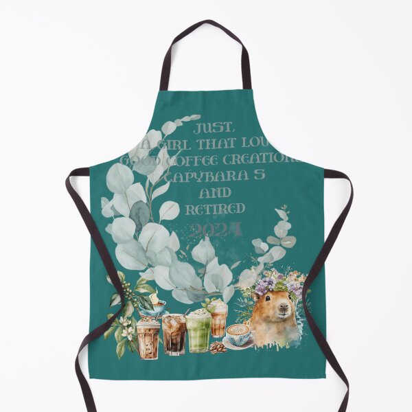 Item preview, retired 2024, happy, capybara, coffee, coffee lover designed and sold by FOODIESART.