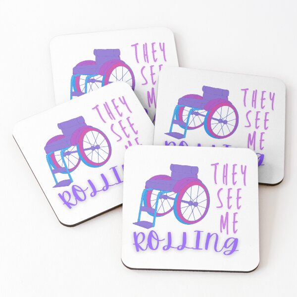 Item preview, They See Me Rolling Wheelchair Design designed and sold by tissueissues.