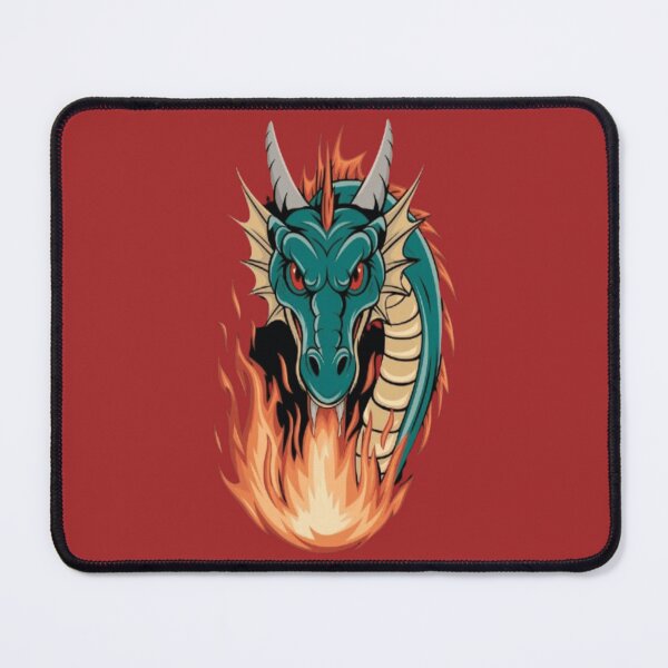 Artikelvorschau, Mystische Flammen: Eine Vintage-Drachenillustration entworfen und verkauft von PrintBreeze.