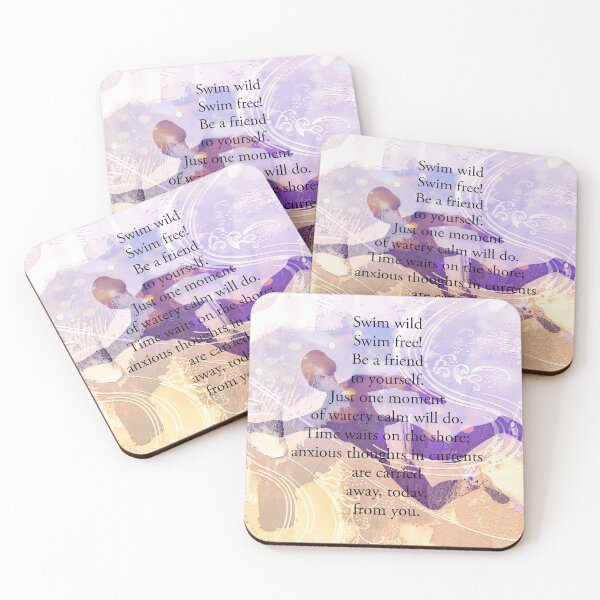 Item preview, Open Water Swimming Poem by Jenny Meehan  designed and sold by Jenny Meehan Art Prints and Patterns  .