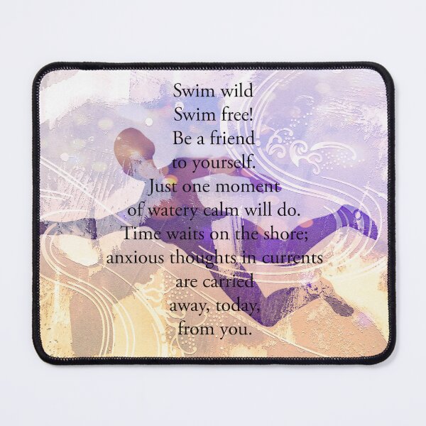 Item preview, Open Water Swimming Poem by Jenny Meehan  designed and sold by Jenny Meehan Art Prints and Patterns  .