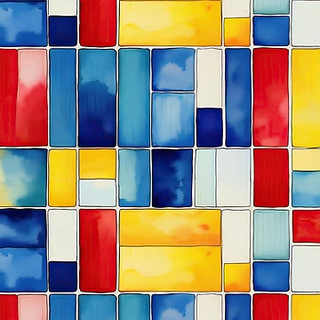 Artwork thumbnail, Color Block Rectangles by LivelaStudio