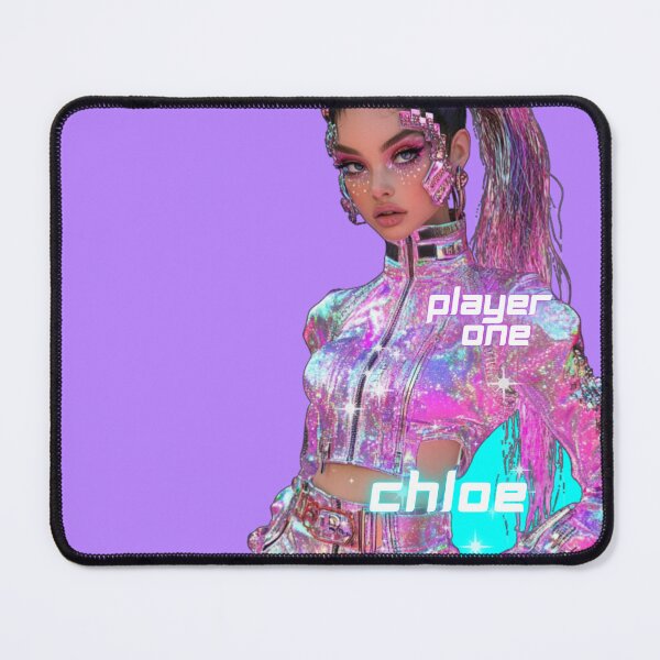 Item preview, Cyber girl in pink cyber web futuristic style designed and sold by pinkuardesign.