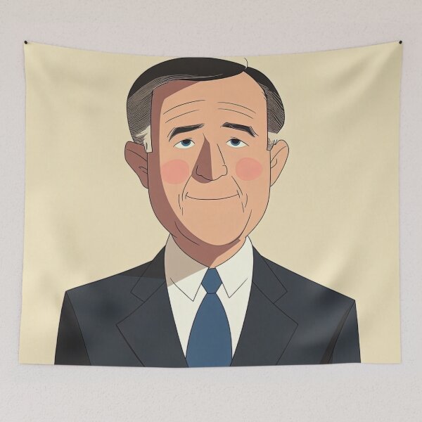 Item preview, George H. W. Bush | Anime style designed and sold by ComicsFactory.