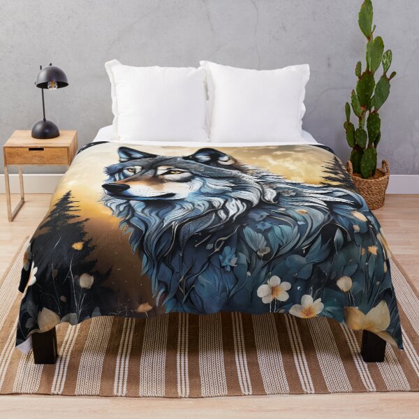 Item preview, The wolf and the full moon. designed and sold by MagelliShop.