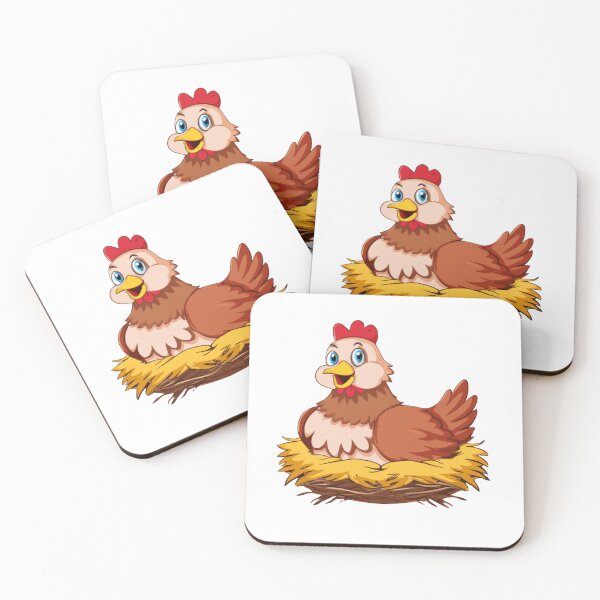 Item preview, Cute Cartoon Chicken designed and sold by PaintedbyCarol.