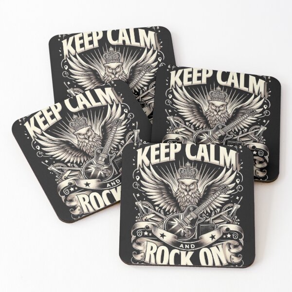 Item preview, Keep Calm and Rock On designed and sold by Pyro-Store.