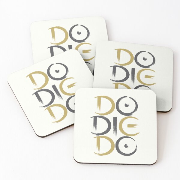 Item preview, Do Die Do Self Motivational Line in Black and Gold Color for Ambitious Person Who Works Hard and are Eager to Succeed designed and sold by Wiggly Lines.