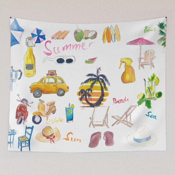 Item preview, Summer Allegory Illustrations - Best Vacation Memories designed and sold by artshop77.