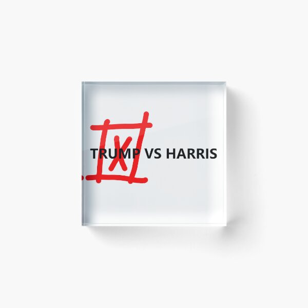 Item preview, Trump vs Harris Election 2024, Yes to Harris, No for Trump designed and sold by awaraquote.