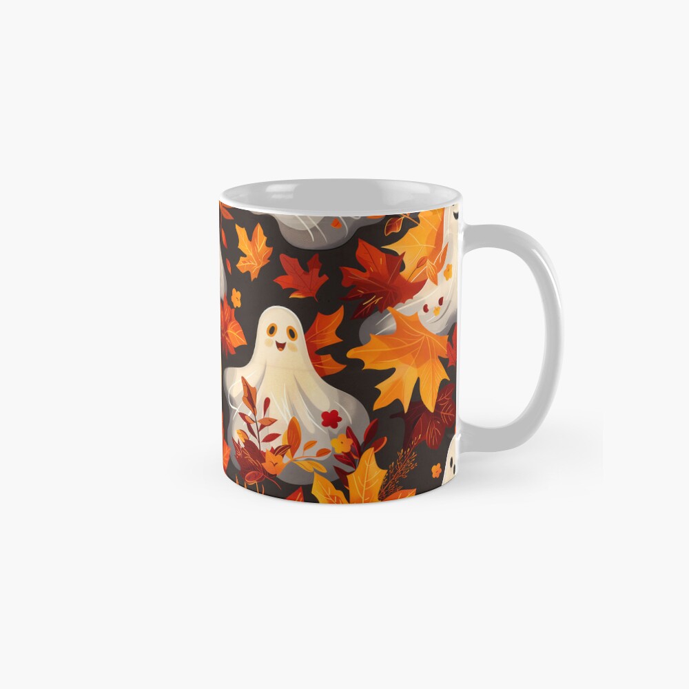 Spooky Fall Vibes Ghosts Classic Mug