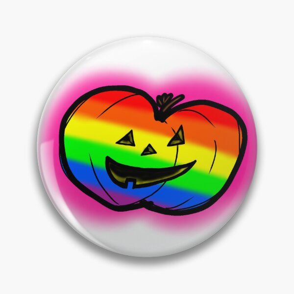 Item preview, Rainbow Pride Pumpkin designed and sold by GrinningPumpkin.