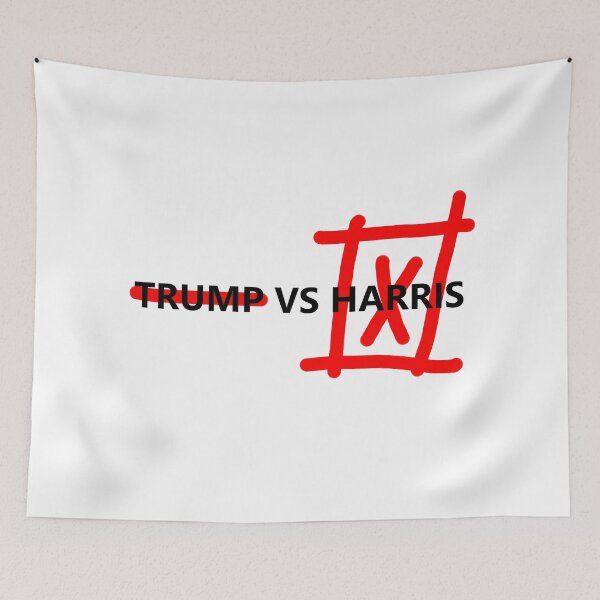 Item preview, Trump vs Harris Election 2024, Yes to Harris, No for Trump designed and sold by awaraquote.
