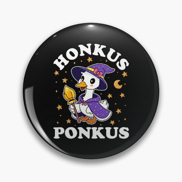 Item preview, Funny Halloween Witches Cute Goose Honkus Ponkus designed and sold by TavellynArt.