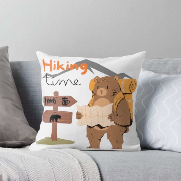 Item preview, Hiking Bear Adventure Illustration designed and sold by MSHobbies.