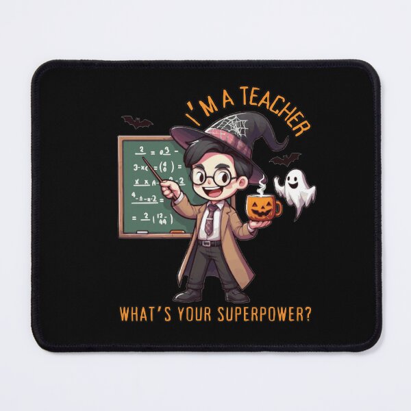 Item preview, Spooky Math Teacher Superpower Halloween Design designed and sold by Tw1nsAIArt.