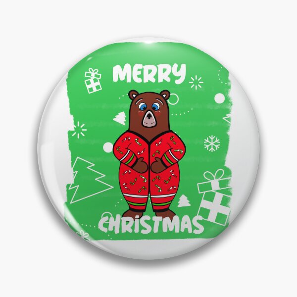 Item preview, Festive Merry Christmas Bear designed and sold by Sartoris Art.