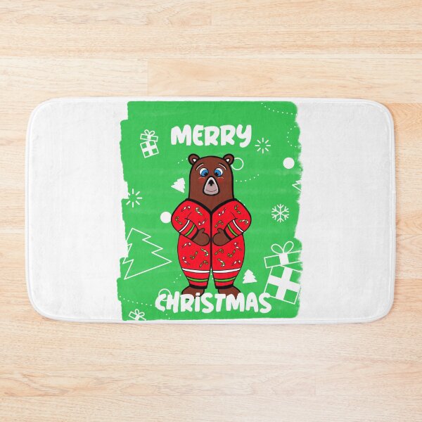 Item preview, Festive Merry Christmas Bear designed and sold by Sartoris Art.