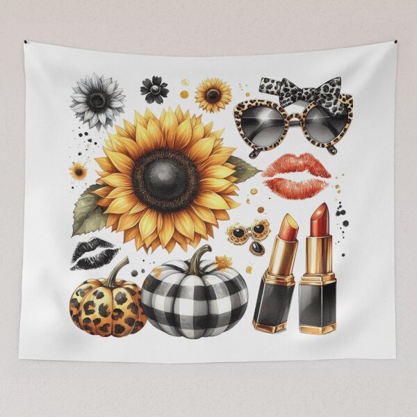 Item preview, Leopard Pumpkin,Sunflower,Kiss Mark,Lipstick designed and sold by deniz kaya.