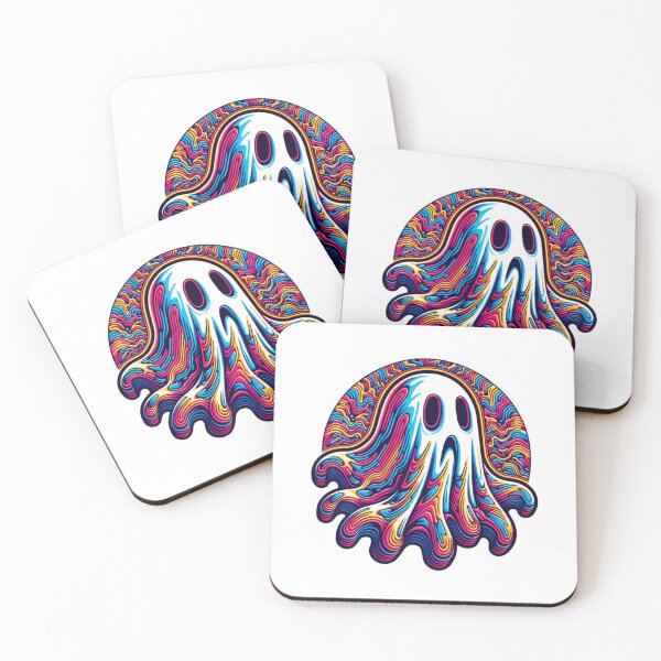 Item preview, Copy of Ghost Trippy Vaporwave Shirt Halloween Techno Rave designed and sold by Agouines.