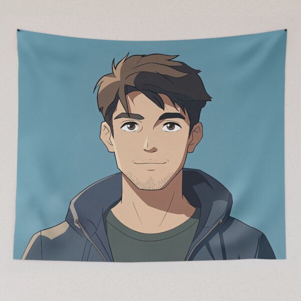 Item preview, German man, portrait | Anime style designed and sold by ComicsFactory.