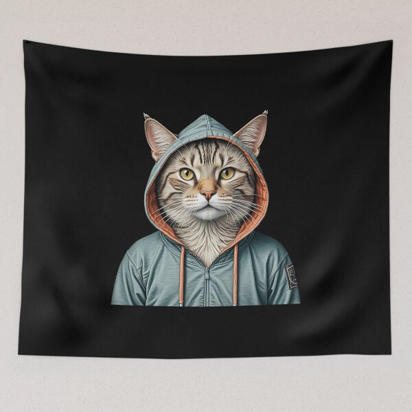 Item preview, Cat wearing a jacket designed and sold by Purr95.