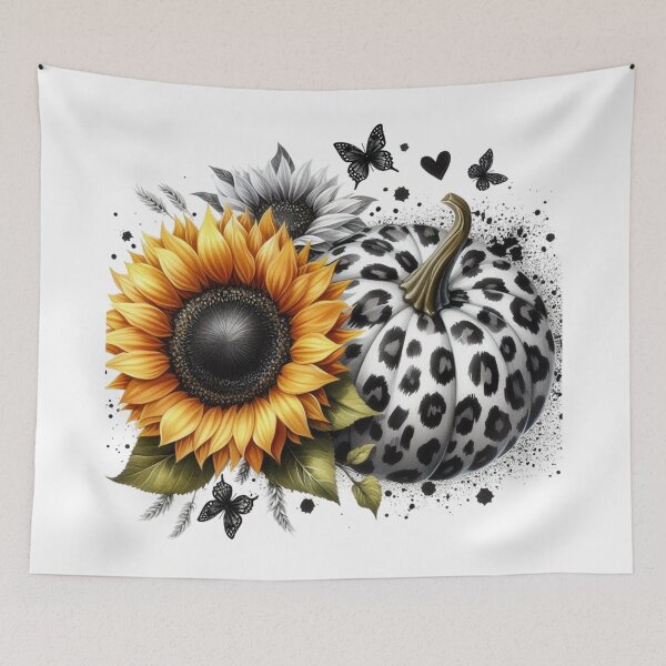 Item preview, Leopard Pumpkin,Sunflower,Fall designed and sold by deniz kaya.