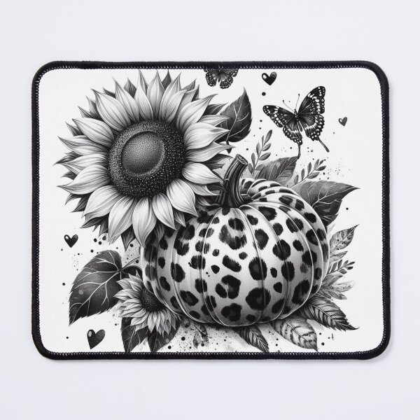 Item preview, Leopard Pumpkin,Sunflower,Fall,Black and White designed and sold by deniz kaya.