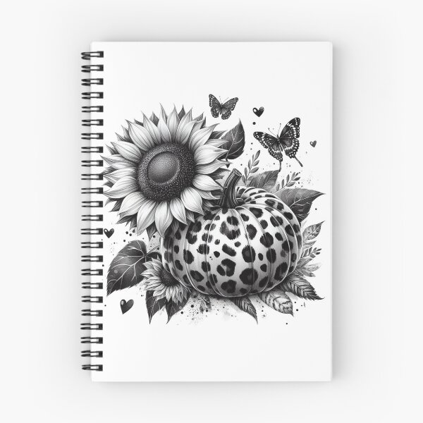 Item preview, Leopard Pumpkin,Sunflower,Fall,Black and White designed and sold by deniz kaya.