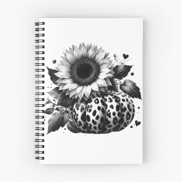 Item preview, Leopard Pumpkin,Sunflower,Fall,Black and White designed and sold by deniz kaya.
