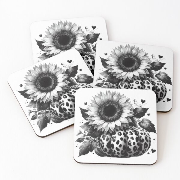 Item preview, Leopard Pumpkin,Sunflower,Fall,Black and White designed and sold by deniz kaya.