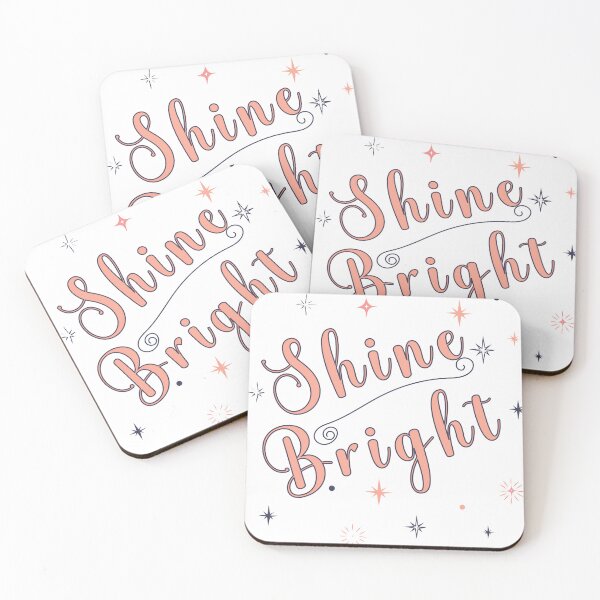 Item preview, Shine Bright - Inspirational Text with Stars designed and sold by ArtfullyJua.