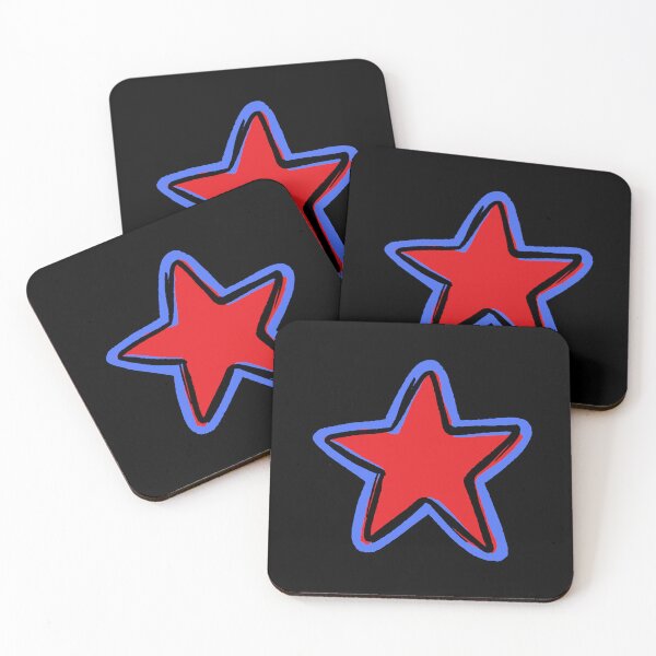 Item preview, ESTRELLA BRILLANTE, ROJA, AZUL Y NEGRA designed and sold by larissa-myrie.