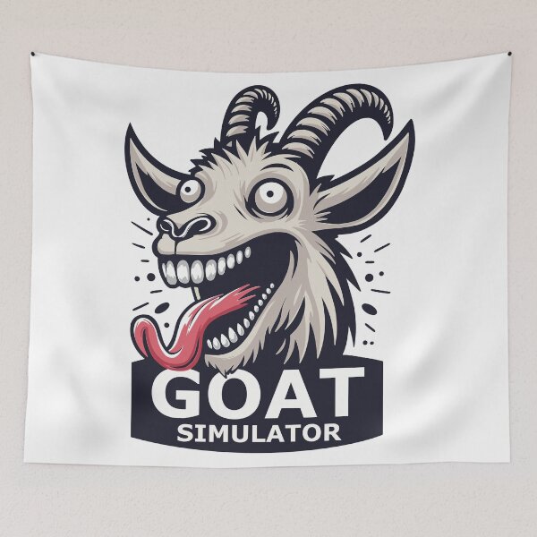 Item preview, Goat Simulator Screaming Goat designed and sold by ChunkByChunk.