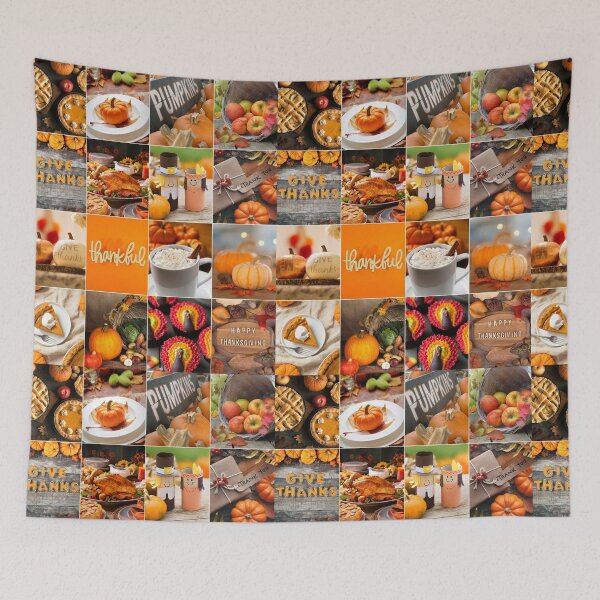 Item preview, Thanksgiving Photo Collage designed and sold by ColorfulPrints.
