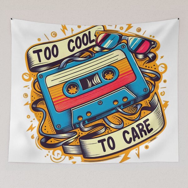 Item preview, Too Cool to Care designed and sold by AI-Only Creations.