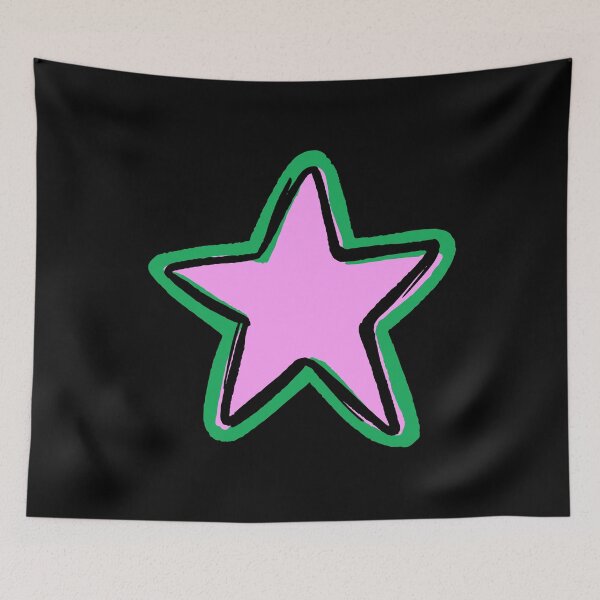 Item preview, STAR,PURPLE, BLACK AND GREEN STAR designed and sold by larissa-myrie.