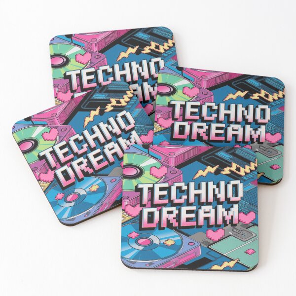 Item preview, Techno Dream Cybercore Retro Neon Vibe designed and sold by Nagikseyanart.