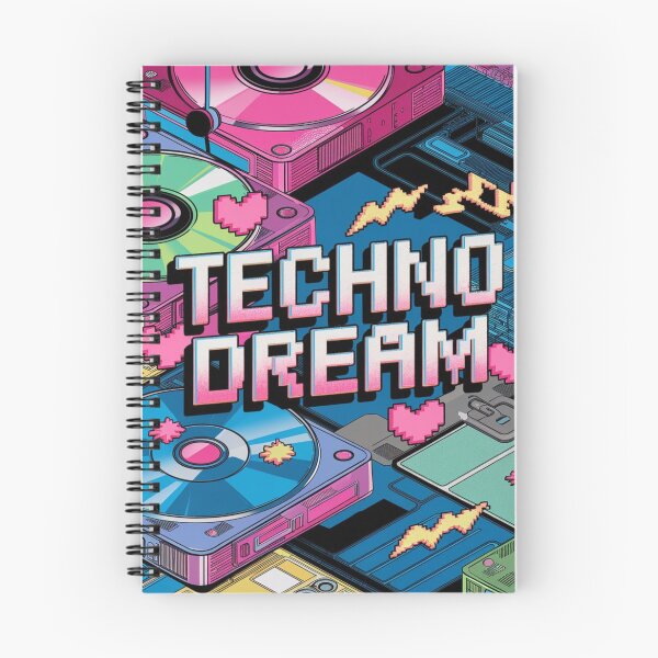 Item preview, Techno Dream Cybercore Retro Neon Vibe designed and sold by Nagikseyanart.