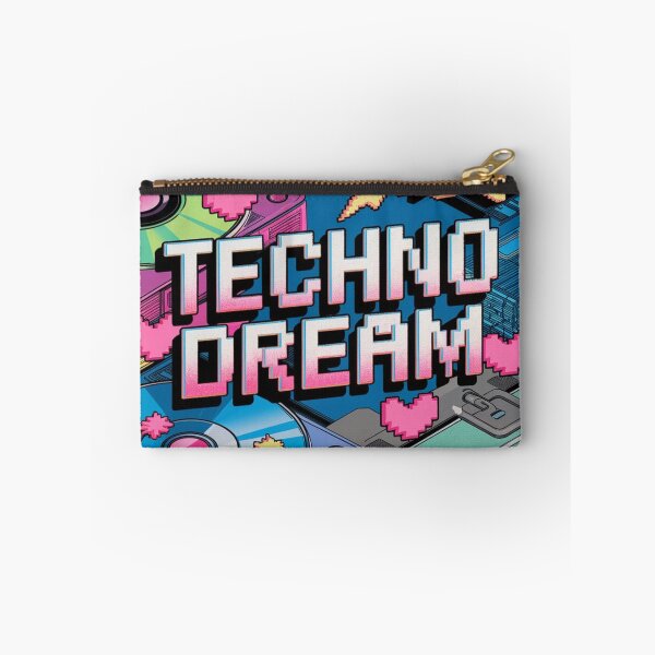 Item preview, Techno Dream Cybercore Retro Neon Vibe designed and sold by Nagikseyanart.