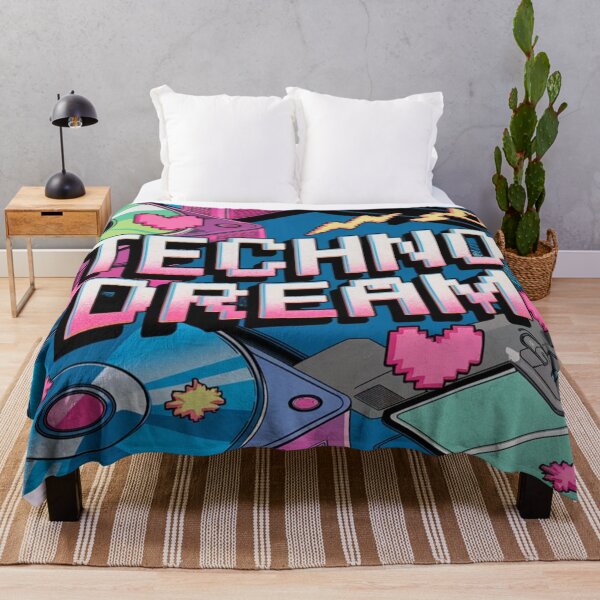 Artikelvorschau, Techno Dream Cybercore Retro Neon Vibe entworfen und verkauft von Nagikseyanart.