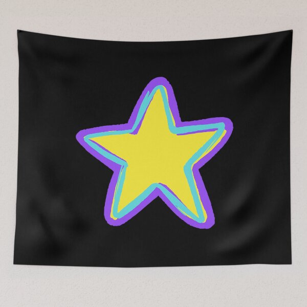 Item preview, BRIGHT STAR, PURPLE, LIGHT BLUE AND YELLOW designed and sold by larissa-myrie.