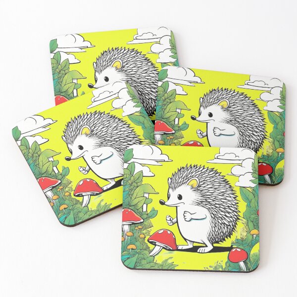 Artikelvorschau, Igel und Pilz entworfen und verkauft von OxiSkor.