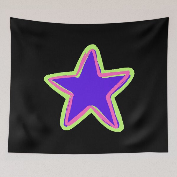 Item preview, STAR, PURPLE, LIGHT GREEN AND PINK designed and sold by larissa-myrie.