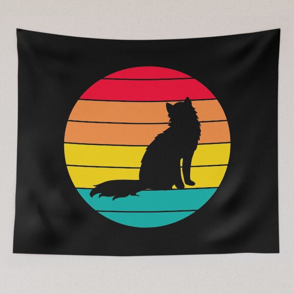 Item preview, Calm fluffy cat watching sunset designed and sold by EMMonovi.