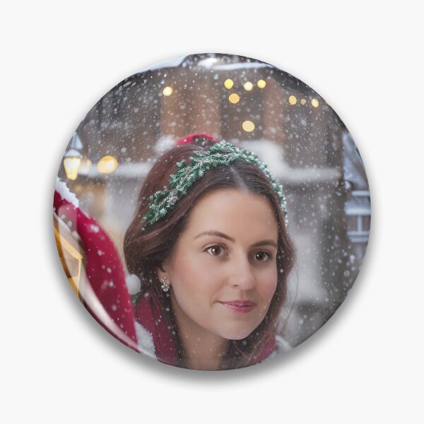 Item preview, Christmas market girl shopping in village designed and sold by Jennifer Morcom.